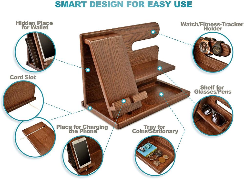 Real WOOD PHONE HOLDER DOCKING STATION AUSTRALIA = Wood + Phone + Dock + Holder + Station + Australia = Wood Phone Docking Station by Wood Designs Australia = Inventions Store = Top Selling Products